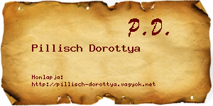 Pillisch Dorottya névjegykártya